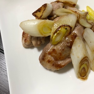 鶏もも肉の簡単ネギ塩炒め～おつまみに～